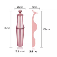 Nouvelles extensions de cils magnétiques 1 paire avec eye-liner magnétique en vison
