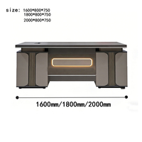 Bureau de direction moderne pour le travail de bureau, bureau de direction, mobilier de bureau avec panneau en bois, style pour président, bureau de direction