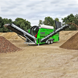 Điện thoại di động Rock ROTARY trống sàng lọc Giá máy lớp đất mặt trommel màn hình cát sifter - Product Image 1