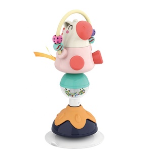 Hochet <span class=keywords><strong>pour</strong></span> bébé en forme de cheval de dessin animé, jouets multifonctionnels <span class=keywords><strong>pour</strong></span> nourrissons avec <span class=keywords><strong>ventouse</strong></span>, attrape et tourne, <span class=keywords><strong>jouet</strong></span> interactif de développement <span class=keywords><strong>pour</strong></span> bébé - Product Image 2