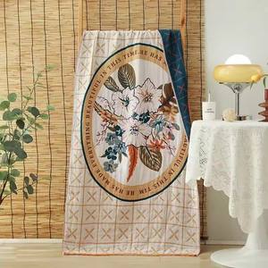 Dessin animé tulipe impression coton <span class=keywords><strong>grande</strong></span> <span class=keywords><strong>serviette</strong></span> pour le <span class=keywords><strong>bain</strong></span> pour enfants hommes femmes salle <span class=keywords><strong>de</strong></span> <span class=keywords><strong>bain</strong></span> luxe quatre couches gaze Super absorbant <span class=keywords><strong>serviette</strong></span> - Product Image 2