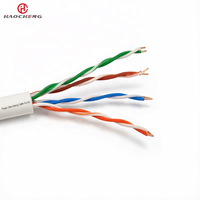 Câble réseau UTP CAT5 PE/HDPE à conducteur solide en PVC, prix usine, 100 Impedances