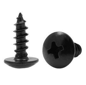 LeGood Vis autotaraudeuse à entraînement PH #2 en acier noir oxyde M3 à tête bombée à empreinte cruciforme Système de mesure métrique en acier au carbone - Product Image 1