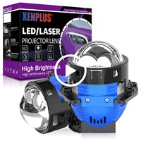 Lente de Proyector Bi-LED Xenplus de Fábrica OEM LP58 Actualizada, 3 Pulgadas H4 190W, Mini Faro LED, Color 6500k, Lente de Proyector Láser Bi-LED