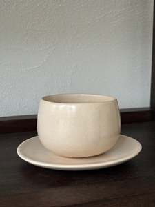 Tazza da caffè in ceramica raffinata senza manico, tazze in porcellana Japandi, piccola tazza da tè pomeridiano. - Product Image 5