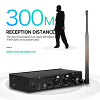 Debra ST-102 Sistem Monitor In-Ear nirkabel Stereo 2 kanal portabel untuk perekaman panggung dan Studio