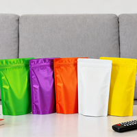 Sacs refermables en aluminium imprimés sur mesure avec logo, qualité alimentaire, pour emballage de nourriture pour animaux, avec fermeture éclair et couleur personnalisée