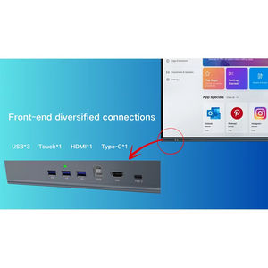 Écran plat interactif électronique 4K de 55, 65, 75, 86, 98 pouces, <span class=keywords><strong>multi</strong></span>-touch, <span class=keywords><strong>OPS</strong></span>, Windows, Android, tableau blanc intelligent, téléviseur - Product Image 2