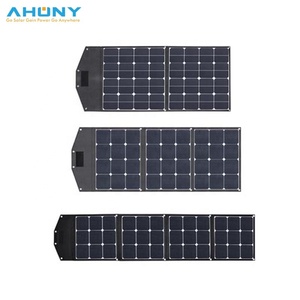 100Wポータブルソーラー折りたたみブランケットN型単結晶パネルキャンプ用BipvおよびIBCタイプソーラーバッテリーバッグ電気 - Product Image 5