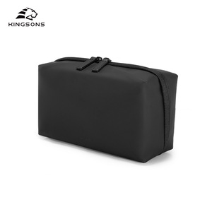 Kingsons Toiletry Bag Rectangle Zipper Multi Layer Storage Travel Cosmetic Bag For Men Business Commuter - Product Image 4