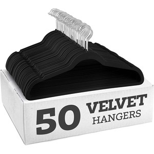 Lavinia moderne velours <span class=keywords><strong>carton</strong></span> avec logo imprimé velours cintres <span class=keywords><strong>en</strong></span> plastique - Product Image 1