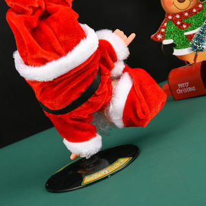 Figuras <span class=keywords><strong>de</strong></span> Santa Claus Eléctricas Creativas, Decoraciones Navideñas, Juguetes Ecológicos y Duraderos, Música <span class=keywords><strong>de</strong></span> Baile Giratorio Invertido <span class=keywords><strong>para</strong></span> Niños - Product Image 4
