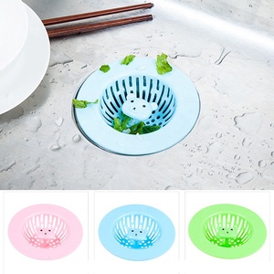 Couvre-drain en plastique pour évier, bouchon rond en caoutchouc pour siphon, <span class=keywords><strong>filtre</strong></span> anti-cheveux pour évier, <span class=keywords><strong>grille</strong></span> de filtration pour évier de cuisine - Product Image 2
