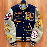 Vestes d'hiver pour hommes, coupe-vent et respirantes, avec logo brodé personnalisé sur le devant, style vintage Letterman, écologiques, ODM OEM