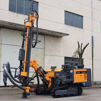Foreuse DTH automotrice sur chenilles à moteur diesel, moteur Yuchai 162 kW/220 ch, compresseur d'air KAISHAN 12 m/min, moteur de carottage