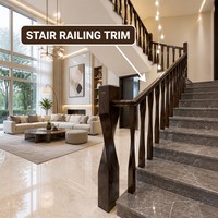 Balustre et poteau de balustrade en bois massif pour escalier de luxe, taille personnalisée, OEM
