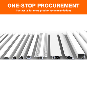 UE em Stock Exhibition Hall Decoração T - Profile LED Strip Perfil De Alumínio Drywall Flexível LED Canal De Perfil De Alumínio - Product Image 2