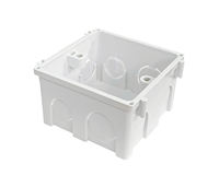 Boîte encastrée en PVC blanc pour interrupteurs et prises, protection ignifuge, fabriquée à Dong Nai, Vietnam