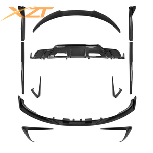Kit aérodynamique aspect carbone, diffuseur arrière, lèvre avant sans éclairage pour Tesla Model 3 2018-2023 - Product Image 2