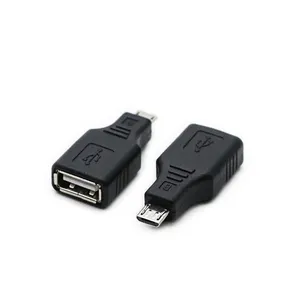 Ventas al por mayor USB 2,0 tipo A hembra a Micro USB macho OTG Adaptador convertidor