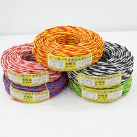 350V-750V Cables paralelos gemelos aislados de PVC Cobre sólido plano para monitoreo de iluminación de audio Categoría de cables eléctricos