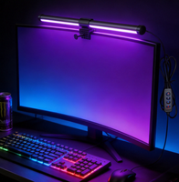 Lampe de bureau LED intelligente pour écran d'ordinateur, protection oculaire, alimentation USB, intensité réglable, style européen, pour le bureau, la lecture et le gaming