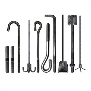 Boulon de fondation en acier au carbone pour base de tour de télécommunication, type DL/T1236 J L T, boulons <span class=keywords><strong>d</strong></span>'<span class=keywords><strong>ancrage</strong></span> de fondation à double extrémité - Product Image 1