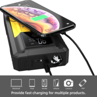 Démarreur de voiture CARSON, batterie externe portable d'urgence, 12V, multifonction, booster de batterie au lithium, lumière LED SOS, CE ROHS