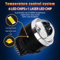 NOUVEAU projecteur laser Bi LED 60W LO 70W HI 5800k pour phare antibrouillard, compatible avec Toyota Camry Corolla Highlander Yaris Auris RAV4 Peugeot