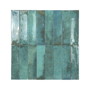 Baldosa Rio Emerald de 6x25 cm, 8 mm de grosor, acabado brillante, bordes irregulares - Product Image 2