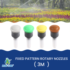 Rain Ling 3-7M Arroseur de jardin à jet fixe, à haute efficacité hydrologique, à trajectoire multiple, rotatif en bande, en matériau POM, <span class=keywords><strong>installation</strong></span> facile - Product Image 3