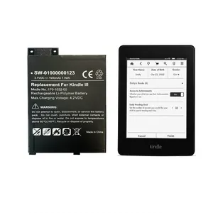 Factory Rechargeable Li-polymer E-Book Battery for Amazon Kindle 3 Reader battery 3.7v 2000mAh