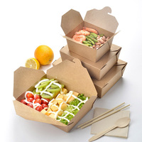 Takeaway Verpakking Pe Gecoat Food Grade Nemen Weg Papier Voedsel Doos