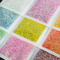 Fflfuu Ccdcii Série de perles à bulles 9 couleurs, lot de décoration d'ongles durable avec 2 grammes par couleur pour la création manuelle d'art des ongles DIY