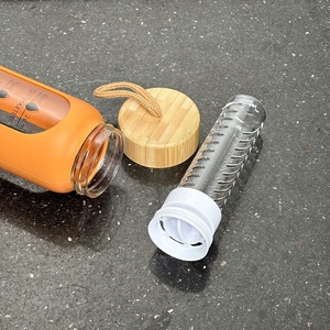 <span class=keywords><strong>Bouteille</strong></span> d'eau en <span class=keywords><strong>verre</strong></span> borosilicate avec manchon en silicone, gobelet de motivation avec marqueur de temps, <span class=keywords><strong>1</strong></span> <span class=keywords><strong>litre</strong></span> (32 oz), vente chaude - Product Image 2