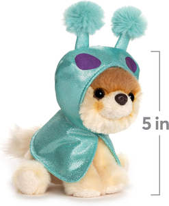 Dunia lucu 5 inci Pomeranian anjing boneka hewan menyenangkan gaya mewah cheerleader Set seragam hadiah sempurna untuk anak perempuan anak-anak - Product Image 5