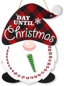 Calendario dell'avvento di <span class=keywords><strong>natale</strong></span> in legno calendario conto alla rovescia di <span class=keywords><strong>natale</strong></span> segno di benvenuto porta <span class=keywords><strong>giorni</strong></span> fino a <span class=keywords><strong>natale</strong></span> arredamento rustico - Product Image 2