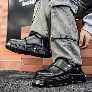 Chaussures tendance à semelle épaisse, en cuir véritable souple et confortable de haute qualité, conçues sur mesure par des designers seniors, collection 2026 - Product Image 3