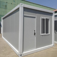 Maison conteneur mobile pliable de 20 pieds avec structure en acier, style ferme, amovible