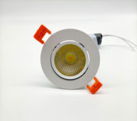 Spot LED encastré de plafond dimmable 3 couleurs (chaleur, blanc, RGB) 5W 7W, angle de faisceau réglable, technologie COB