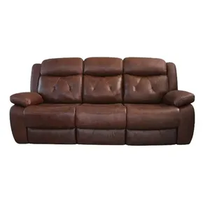 OEM&ODM 3 Seater Manual Recliner leather Sofa Living Room Reclining Theater Classic arab Sofa Sets Furniture
