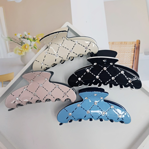 Nouvelle <span class=keywords><strong>pince</strong></span> à <span class=keywords><strong>cheveux</strong></span> requin double face haut de gamme, <span class=keywords><strong>pince</strong></span> à <span class=keywords><strong>cheveux</strong></span> en acétate à motif <span class=keywords><strong>nacre</strong></span> luxueux, grande <span class=keywords><strong>pince</strong></span> à <span class=keywords><strong>cheveux</strong></span> griffe, accessoire pour <span class=keywords><strong>cheveux</strong></span> - Product Image 1