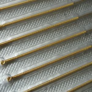 Aiguilles d'<span class=keywords><strong>acupuncture</strong></span> jetables stériles individuelles en papier d'aluminium, entièrement dorées, à usage unique, 100 pièces/boîte - Product Image 5