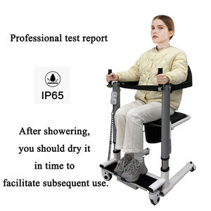 Lève-personne électrique réglable en hauteur avec roues <span class=keywords><strong>pour</strong></span> <span class=keywords><strong>personnes</strong></span> <span class=keywords><strong>âgées</strong></span>, handicapées, soins <span class=keywords><strong>à</strong></span> <span class=keywords><strong>domicile</strong></span>, transfert salle de bain et toilettes - Product Image 2