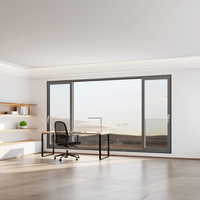 Fenêtre à battant en verre trempé sur mesure Mingjing-002 pour maison, cadre en aluminium