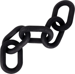 ห่วงโซ่ไม้ขนาดใหญ่สำหรับตกแต่งสลักทำจากไม้แบบชนบท - Product Image 1