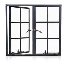 Steel <b>Frame</b> Double Glazed Low-E Glass Customized Casement - Product Image 2