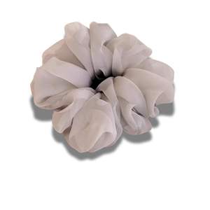 Chouchous en mousseline douce pour femmes, élastiques à cheveux en organza grande taille, couleur unie, polyvalents, pour femmes - Product Image 1