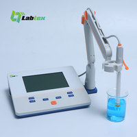 Alat Ukur Benchtop Seri Labtex 200E - Meter PH -2.00 hingga 18.00 pH Meter EC 0.00 US/cm hingga 200 MS/cm -5 hingga 110 ° Pengukur PH EC LCD
