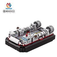 Wange 3525 Type 726 LCAC Aircraft Submarine Navy MOC Bricks Model Assembly Building Block Plastic Toy Set Kids Gift Wholesale